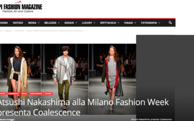 Atsushi Nakashima alla Milano Fashion Week presenta Coalescence